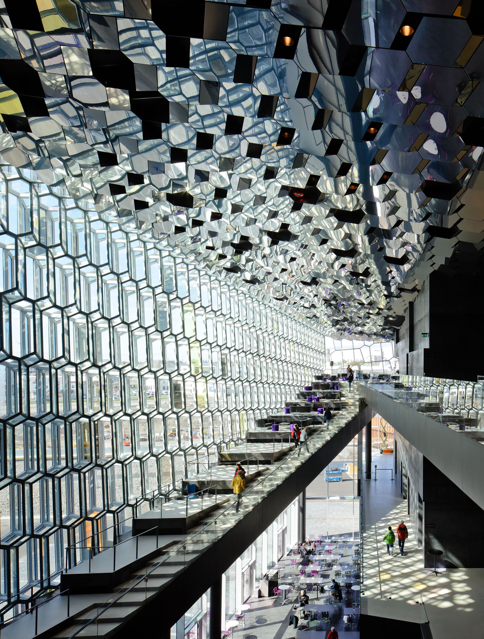 Harpa Concert Hall in Reykjavík, Iceland, by Henning Larsen and Olafur Eliasson