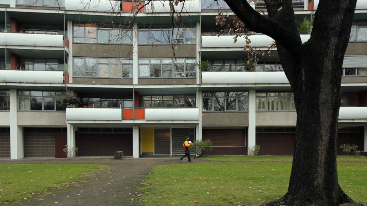 Três edifícios em Hansaviertel, Berlim, Alemanha